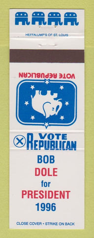 Matchbook Cover - Bob Dole for President 1996