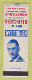 Matchbook Cover - Roy Burgess Constable Election Vermillion County SAMPLE WEAR