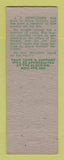 Matchbook Cover - JJ Newcomber Recorder Stark County Election 1952