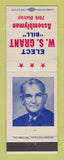 Matchbook Cover - WS Grant Bill Assembly Election CA?