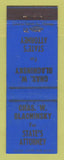 Matchbook Cover - Chas Blachinsky State's Attorney Election Uncle Sam WEAR
