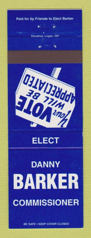 Matchbook Cover - Danny Barker Commissioner Election