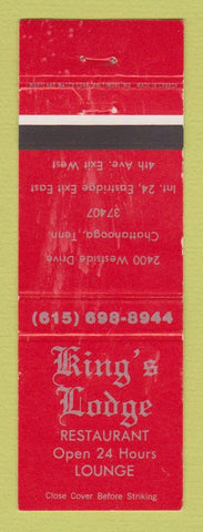 Matchbook Cover - King's Lodge Restaurant Chattanooga TN
