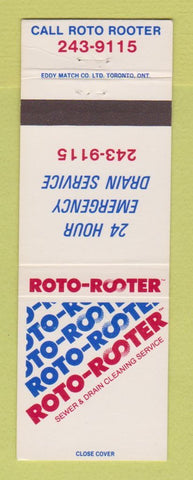 Matchbook Cover - Roto Rooter Sewer Drain Cleaner
