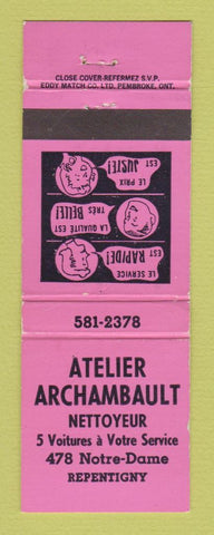 Matchbook Cover - Voute A Fourrure Victoriaville QC