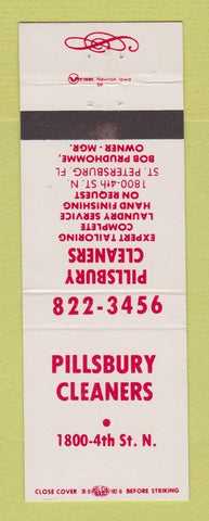Matchbook Cover - Pillsbury Cleaners St Petersburg FL