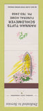 Matchbook Cover - Hannah Tufts Schildmeyer Funeral Home Loveland? OH?
