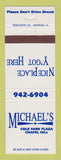 Matchbook Cover - Michael's Chapel Hill NC