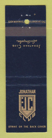 Matchbook Cover - Jonathan Club Los Angeles CA