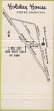 Matchbook Cover - Golden Lion Restaurant Bakersfield CA Holiday Inn 30 Strike