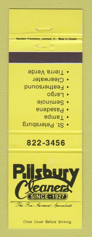 Matchbook Cover - Pillsbury Cleaners Tampa St Petersburg Seminole Largo FL