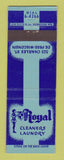 Matchbook Cover - Royal Cleaners Laundry De Pere WI