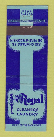 Matchbook Cover - Royal Cleaners Laundry De Pere WI