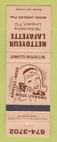 Matchbook Cover - Nettoyeur Lafayette Longueuil QC
