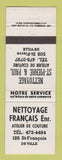 Matchbook Cover - Nettoyage Francais Drummondville QC