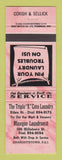 Matchbook Cover - Triple K Coin Laundry Minegoo Charlottetown PEI PE