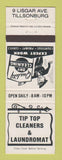 Matchbook Cover - Tip Top Cleaners Laundry Tillsonburg ON