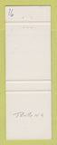 Matchbook Cover - Robin Cleaners Truro NS BLUE