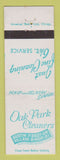 Matchbook Cover - Oak Park Cleaners IL