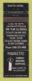 Matchbook Cover - Purette Candle Making Supply Seattle WA WEAR