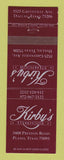 Matchbook Cover - Kirby's Steak House Plano TX