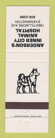 Matchbook Cover - Anderson's Inner City Animal Hospital Buffalo? NY