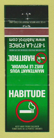Matchbook Cover - Quit Smoking Habitrol QC