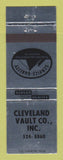 Matchbook Cover - Cleveland Vault Burial OH