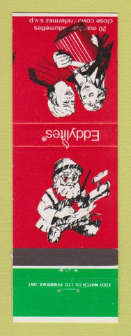 Matchbook Cover - Eddylites Matches Christmas Santa Claus