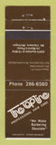 Matchbook Cover - The Topline Hair Salon Mount Clemens MI