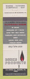 Matchbook Cover - Berks Products Building Materials Concrete Reading Kutztown PA