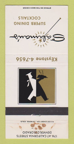 Matchbook Cover - Saltman's Restaurant Denver Colorado WORN 30 Strike