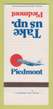 Matchbook Cover - Piedmont Airlines 30 Strike
