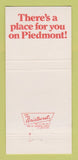 Matchbook Cover - Piedmont Airlines 30 Strike