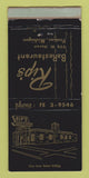 Matchbook Cover - Rip's Restaurant Pontiac MI WEAR 30 Strike