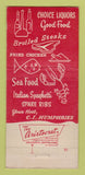 Matchbook Cover - Rip's Restaurant Pontiac MI WEAR 30 Strike