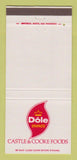 Matchbook Cover - Dole Brands Castle & Cooke Foods Bananas 30 Strike