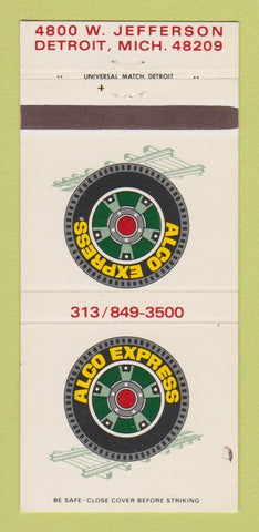 Matchbook Cover - Alco Express Detroit MI Steel Trucking 30 Strike
