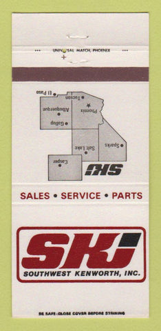Matchbook Cover - Southwest Kenworth Trucking Phoenix AZ Tucson 30 Strike