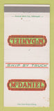 Matchbook Cover - McDaniel Trucking Carwfordsville IN WEAR 30 Strike