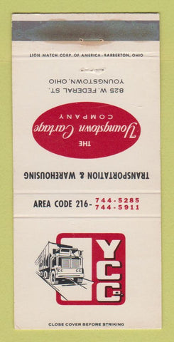 Matchbook Cover - YCC Trucking Youngstown Carage OH WEAR 30 Strike