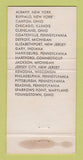 Matchbook Cover - YCC Trucking Youngstown Carage OH WEAR 30 Strike