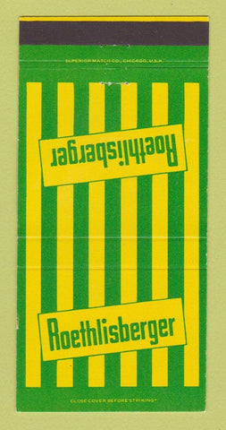 Matchbook Cover - Roethlisberger Trucking Shelby Mansfield OH 30 Strike