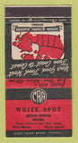 Matchbook Cover - White Spot Motel Restaurnat New Minas NS WORN 30 Strike