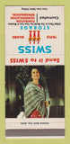 Matchbook Cover - Swiss Storage Fur girlie SAMPLE Providence RI 30 Strike