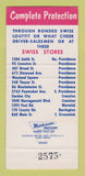 Matchbook Cover - Swiss Storage Fur girlie SAMPLE Providence RI 30 Strike