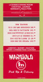 Matchbook Cover - Marigold Restaurant Winnipeg MB 30 Strike
