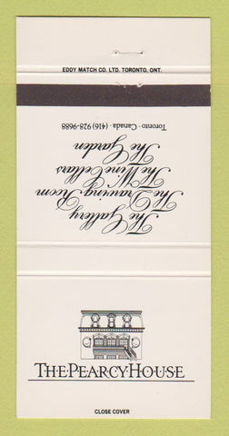 Matchbook Cover - The Pearcy House Toronto ON 30 Strike