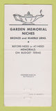 Matchbook Cover - Chapel of Memories Crematorium Oakland CA 30 Strike