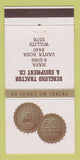 Matchbook Cover - Caterpillar Tractors Berglund Napa Santa Rosa CA 30 Strike